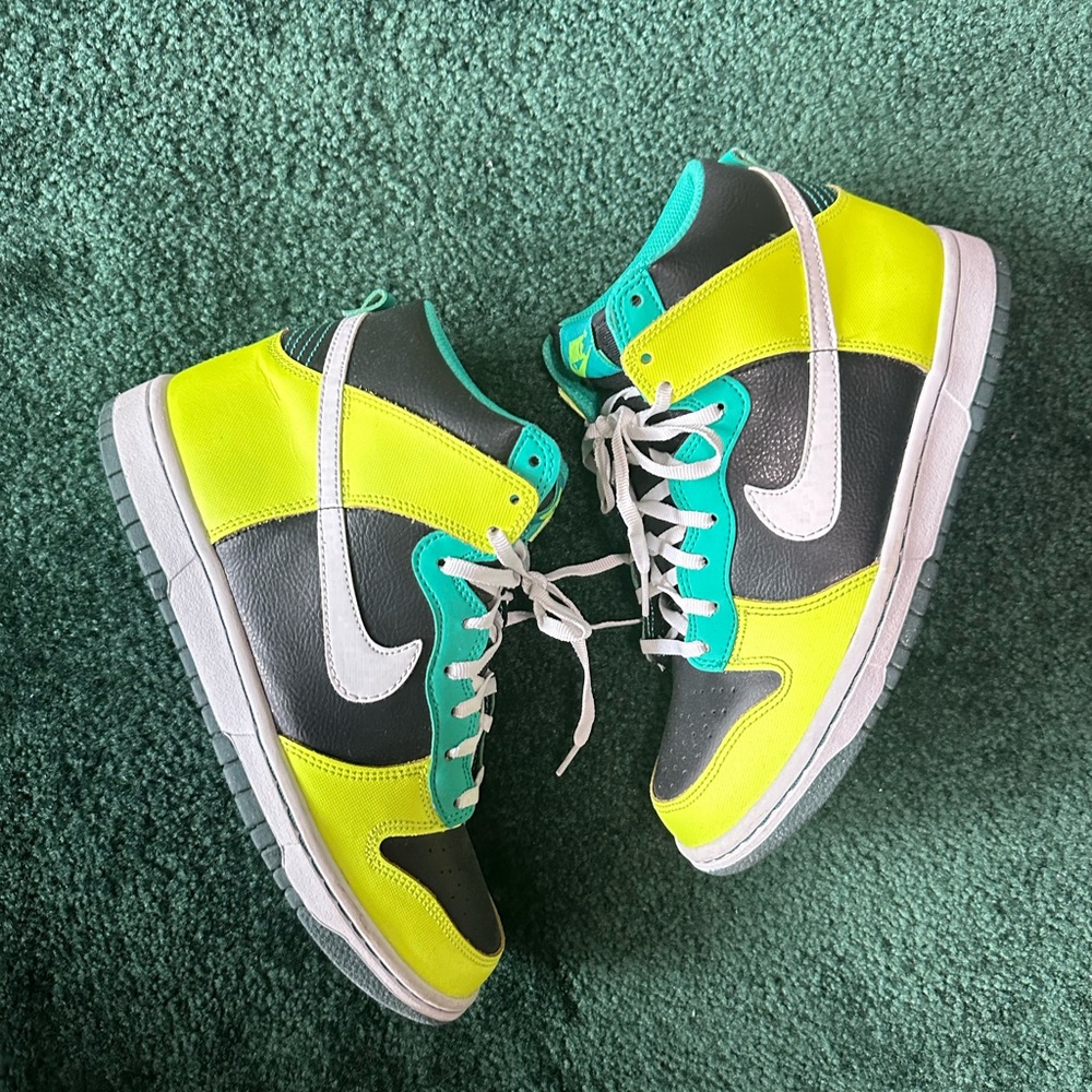 Vibrant High-Top Sneakers with White Accents